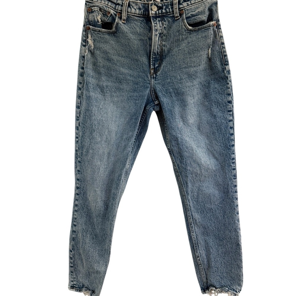 Abercrombie Fitch Women's Curve Love The Mom High Rise Tapered Jeans Size 29 8 - Picture 3 of 11